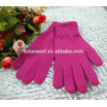 Merino Wool Pink Gloves